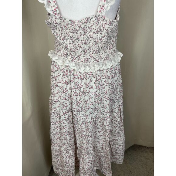 And Now This White Floral Ruffle Strap Midi Dress – Size XL - Picture 2 of 7